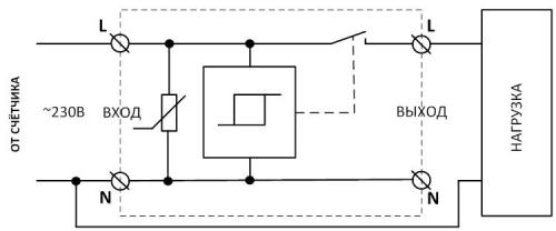 Схема подключения реле напряжения зубр и узо в однофазной сети с заземлением