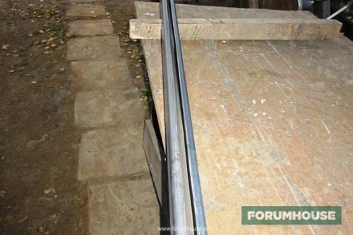 Раздвижные ворота на роликах. Откатные ворота. Вариант 1