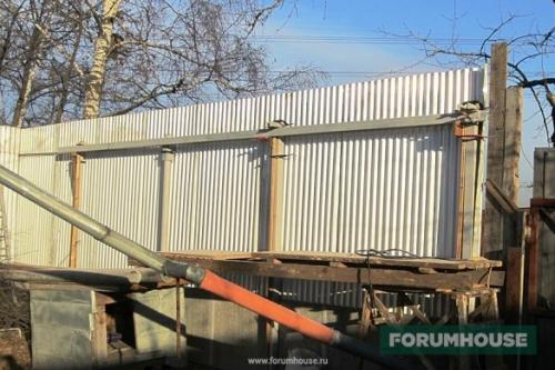 Раздвижные ворота на роликах. Откатные ворота. Вариант 1