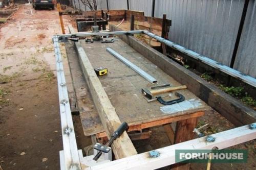 Раздвижные ворота на роликах. Откатные ворота. Вариант 1