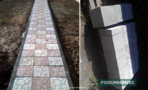 Садовая плитка своими руками удачные самоделки. Изготовление