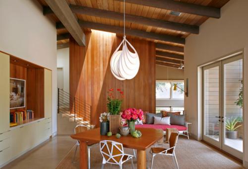 Потолок с открытыми балками. Функциональность потолка