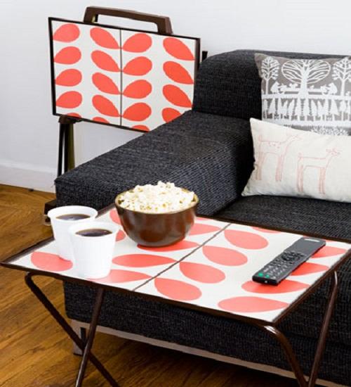 Что делать с пестрыми обоями.  Обновляем мебель.