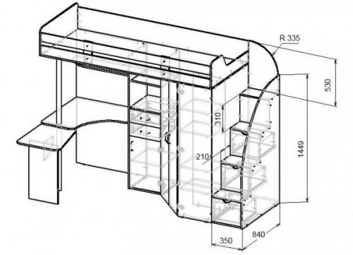 Кровать детская конструкция. Материалы