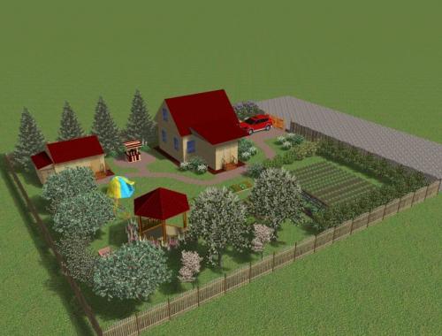 Дизайн земельного участка 6 соток. Участок 6 соток: примеры планировки и варианты обустройства участка в 6 соток (125 фото)