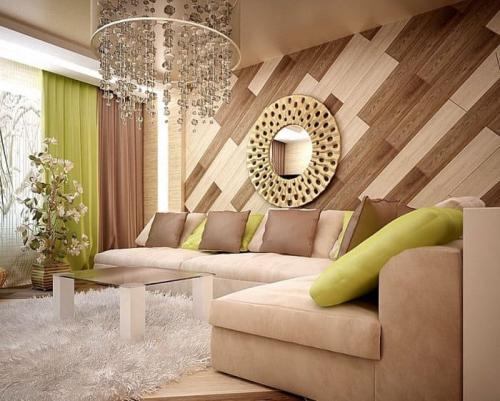 Коричневый и зеленый в интерьере. ОСНОВЫ ПРОЕКТИРОВАНИЯ КОРИЧНЕВО-ЗЕЛЕНОГО ИНТЕРЬЕРА ГОСТИНОЙ