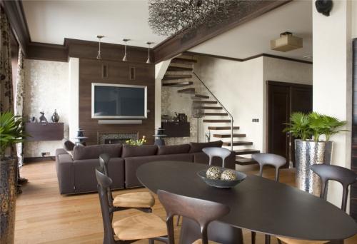 Золотисто коричневый цвет в интерьере. Коричневый в интерьере разных комнат