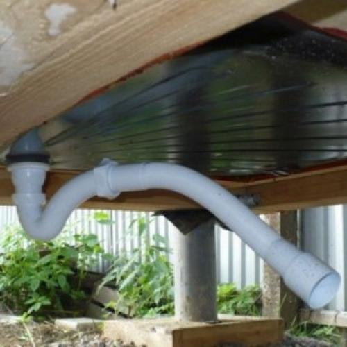 Конструкция летнего душа. Обшивка для обтягивания каркаса 05