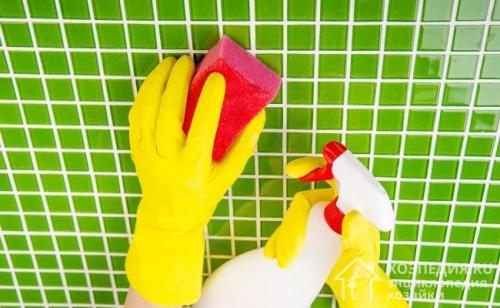 Швы между плиткой чем отмыть. Бытовая химия