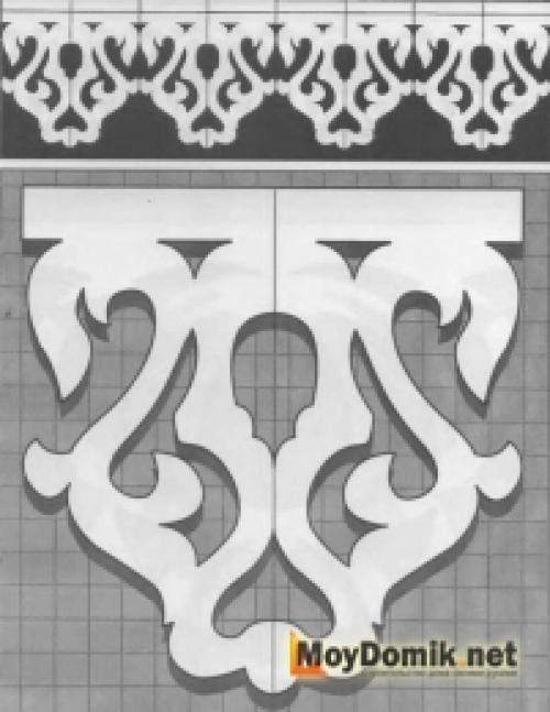 Шаблоны резных деревянных наличников на окна. Шаблоны для резных наличников на окна и двери – от рисунка к трафарету 07