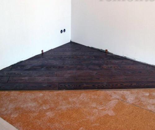 Укладка ламината по диагонали