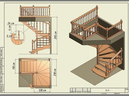 Полувинтовая лестница своими руками. Изготовление своими руками винтовой лестницы