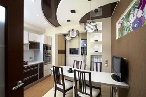 Потолок из гипсокартона на кухне. Подвесной или подшивной потолок из ГКЛ выбрать?