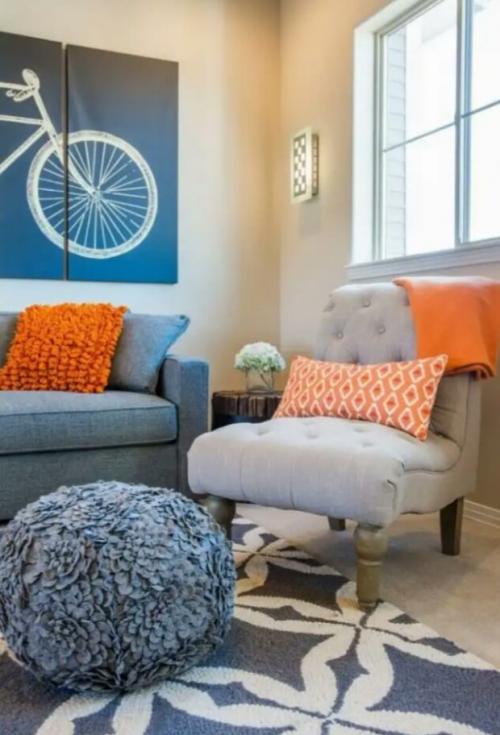 Синий цвет с каким сочетается цветом в интерьере.  Сочетаем цвета правильно