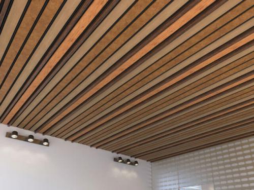 Реечный потолок натяжной потолок. Разнообразие реечных потолков 01