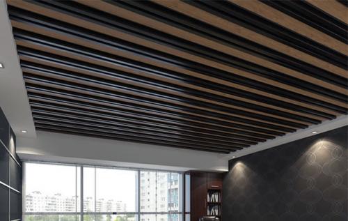 Реечный потолок натяжной потолок. Разнообразие реечных потолков 02