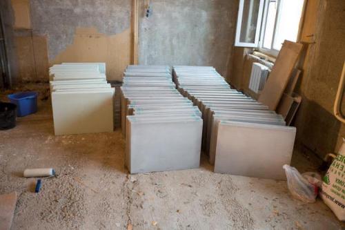 Установка перегородок из гипсовых пазогребневых плит. Монтаж ПГП 03 Установка перегородок из гипсовых пазогребневых плит. Монтаж ПГП 03