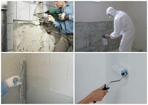 Укладка плитки на стену в кухне. Подготовка поверхности