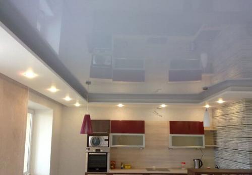 Реечный потолок натяжной потолок. Разнообразие реечных потолков 03