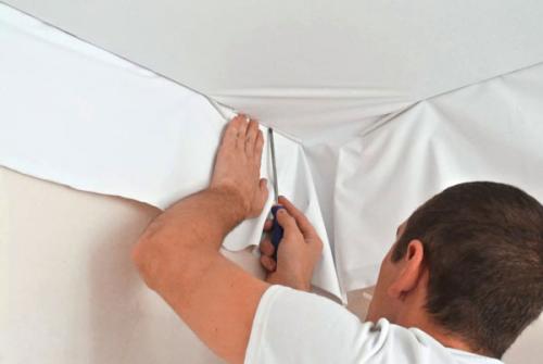 Профиль для тканевого натяжного потолка. Монтаж тканевых натяжных потолков