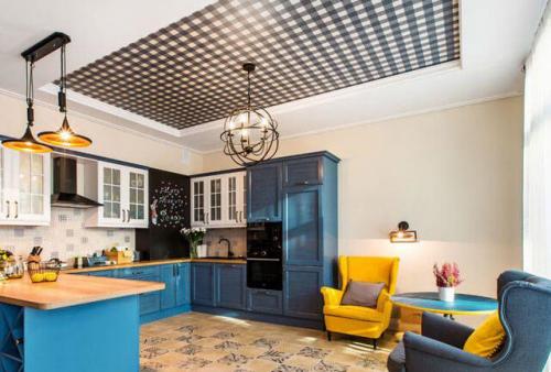 Реечный потолок натяжной потолок. Разнообразие реечных потолков 04