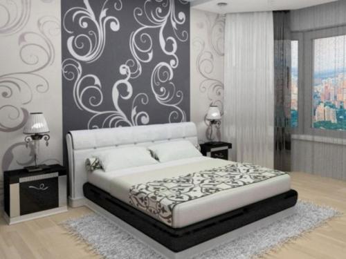 Как поклеить обои двух видов в спальне. Простые правила сочетания обоев в интерьере спальни