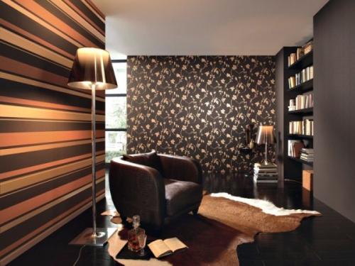 Варианты поклейки обоев в зале. Эффекты от комбинирования обоев