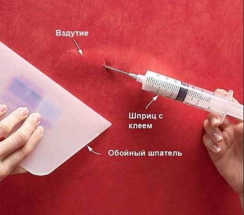 Как клеить флизелиновые обои без пузырей. Простой способ убрать пузыри на обоях после поклейки