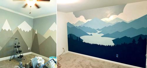 Что нанести на стены вместо обоев. Покраска стен вместо обоев