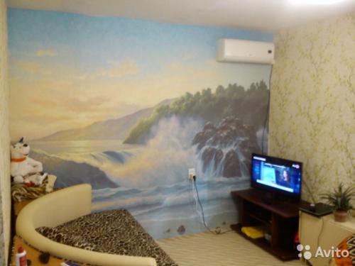 Обои на стены на половину. Комбинирование фотообоев с обоями