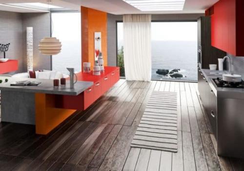 Сочетание оранжевого цвета в интерьере кухни. Как сделать правильное сочетание