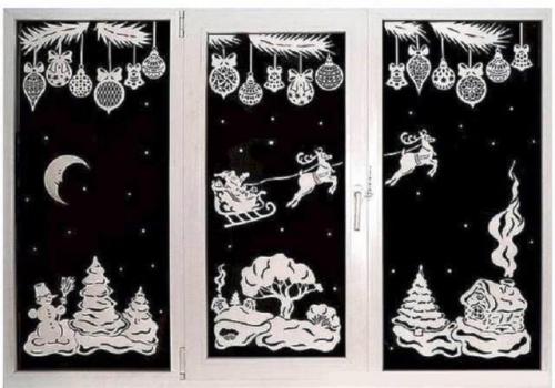 Украшения на Новый год 2020 своими руками. Украшаем окна