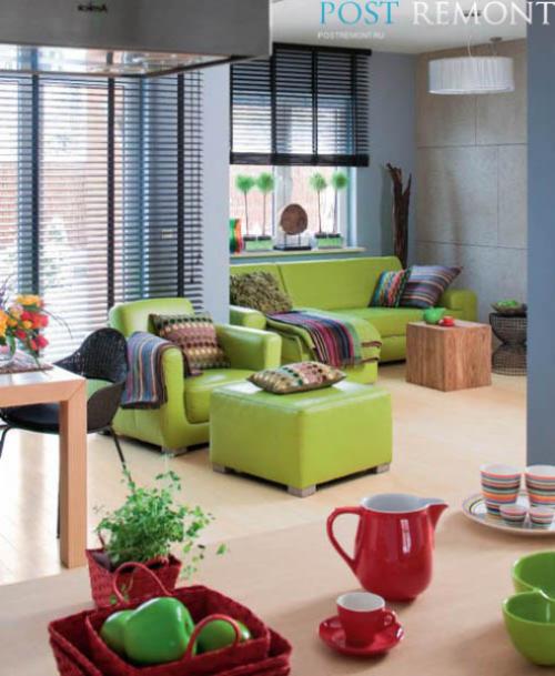 Зеленые акценты в интерьере. Расставляем зеленые акценты в интерьере