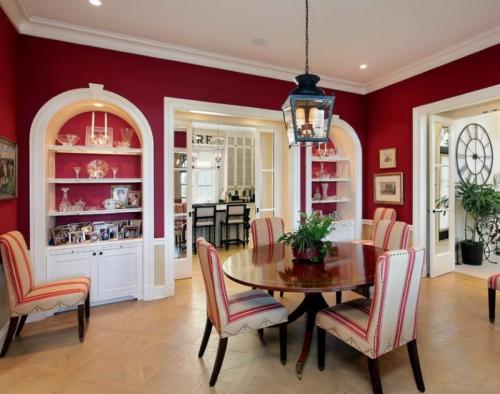 Сочетание красного в интерьере. В какой комнате поселить