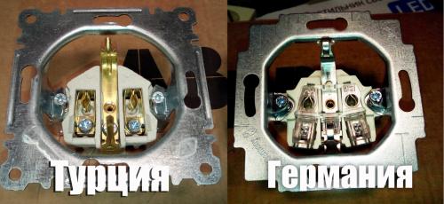 Как подключить турецкую розетку. Турецкая розетка против германской - в чём отличия? Сравнение с фото!