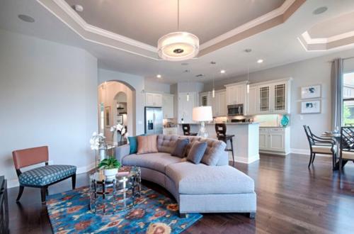 Модные потолки из гипсокартона. Двухуровневые гипсокартонные потолки