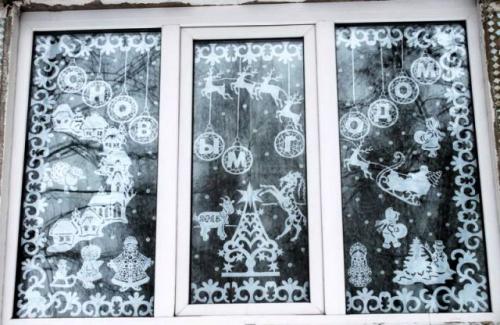 Украшения на Новый год 2020 своими руками. Украшаем окна