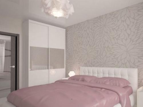 Пудровый цвет в интерьере спальни. Спальня в пудровых тонах