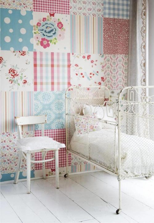 Декорирование стен обоями двух видов. Основные правила сочетания 07