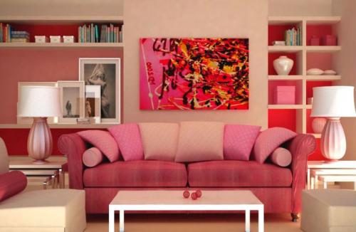 Розовый цвет в интерьере. Оттенки розового цвета в интерьере