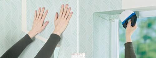 Как красиво поклеить обои на кухне. Как поклеить обои возле двери, окна и в углах?