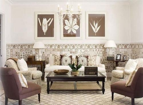 С какими цветами сочетается коричневый цвет в интерьере гостиной. С какими цветами сочетается коричневый в интерьере