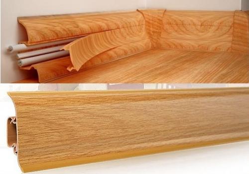 Как поставить плинтус на пол. Монтирование пластикового плинтуса с кабель-каналом