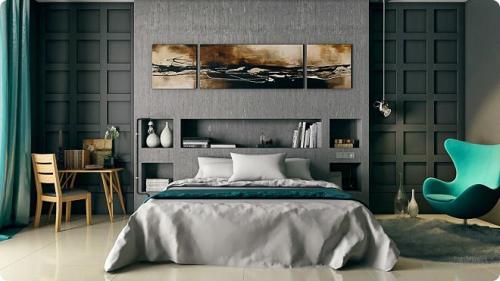 Сочетание серого и коричневого в интерьере спальни. Нюансы серого цвета в оформлении дизайна спальни