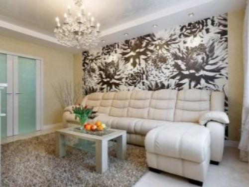 Какие клеить обои в зал. Возможные варианты 13