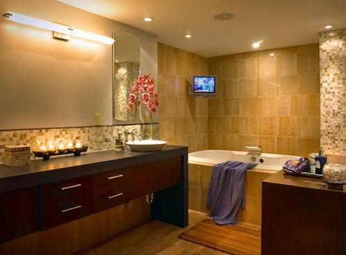 Правильное освещение зеркала в ванной комнате. Освещение зоны зеркала в ванной комнате