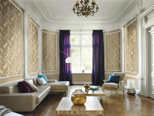 Какие обои подойдут для зала. Как подобрать обои в зал 34