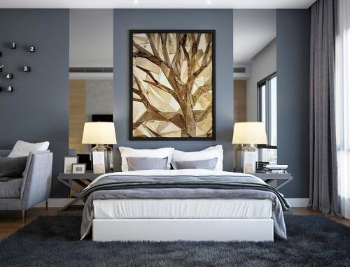 Сочетание серого и коричневого в спальне. Серая спальня – шикарные идеи дизайна и лучшие варианты украшения (100 фото)