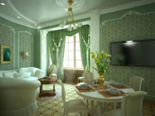 Какие клеить обои в зал. Возможные варианты 09
