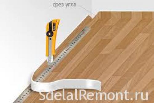 Как стелить линолеум на линолеум. Ремонт старого покрытия 05